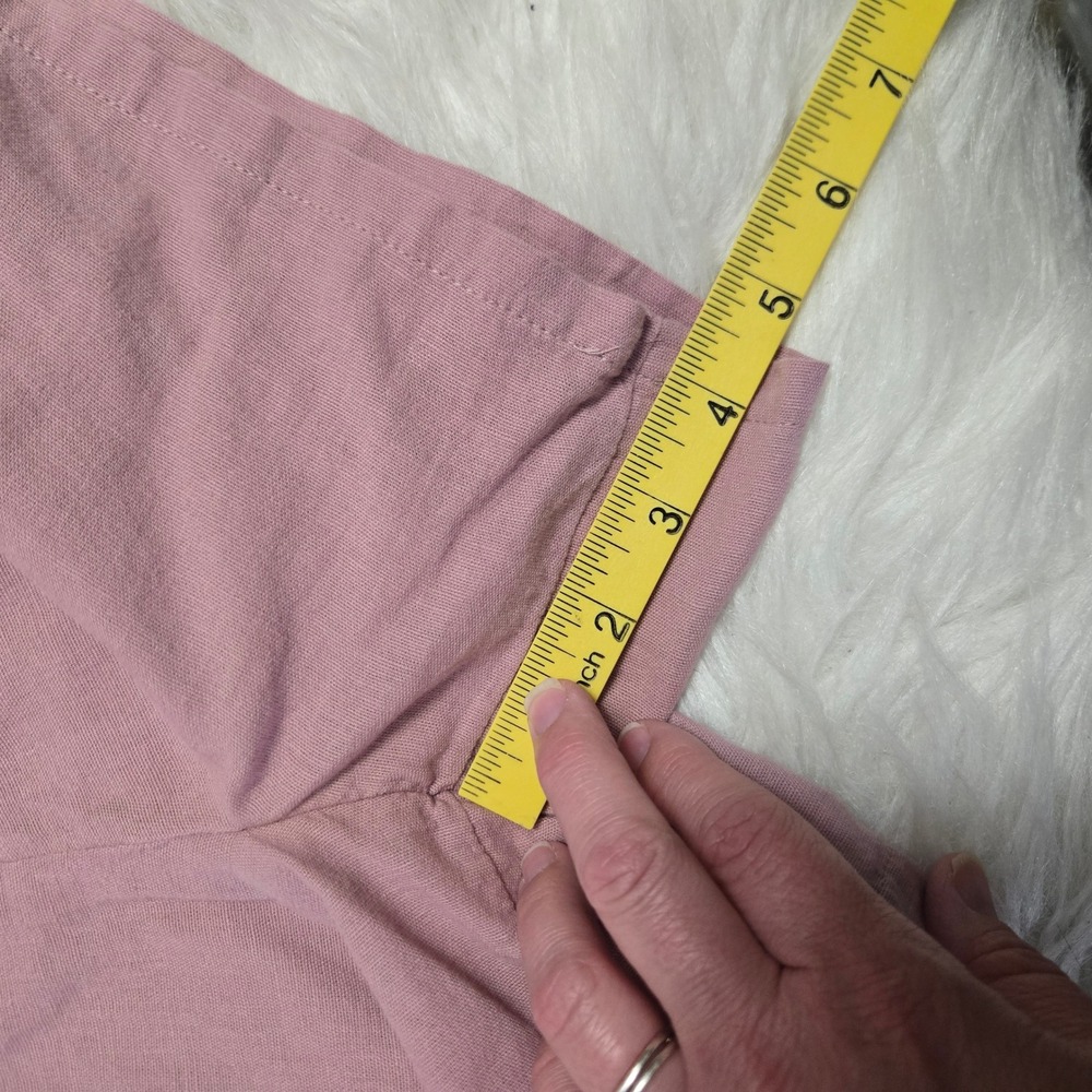 American Eagle Mauve Pink Linen Blend Pleated High Waisted Shorts Womens XS - Picture 10 of 12